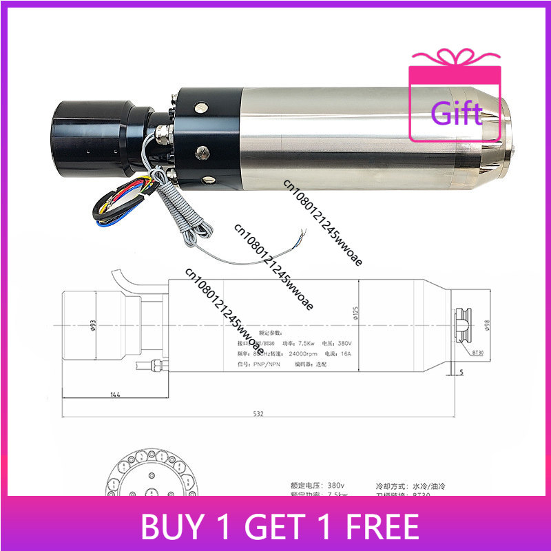 5.5KW 7.5KW Otomatik Takım Değ - Cnc Spindle Motor incelemesi ve fiyatı
